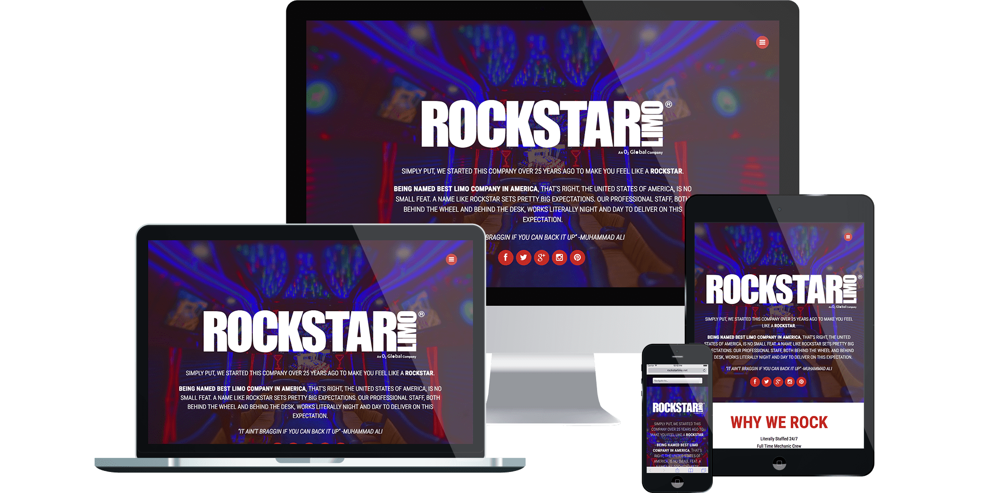 Rockstar Limo - Responsive Wordpress Web Design and Development