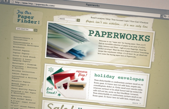 PaperWorks - e-Commerce Web Design and Development